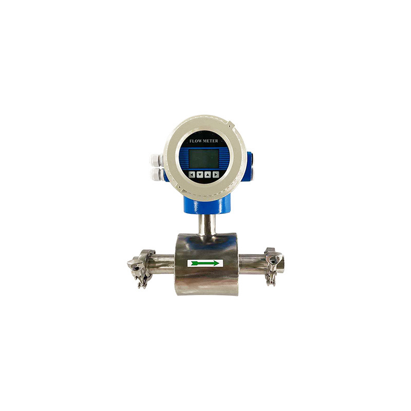 Magnetic Sanitary Flow Meter with display clamp connection