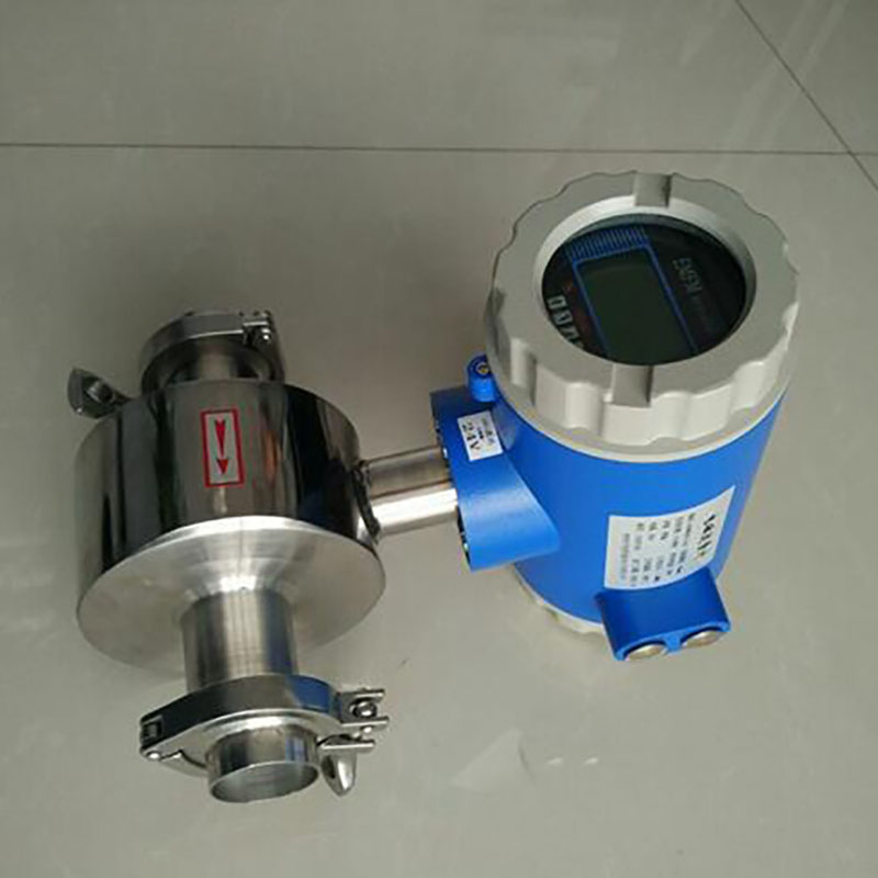 Stainless steel Hygienic electromagnetic flowmeter clamp connection