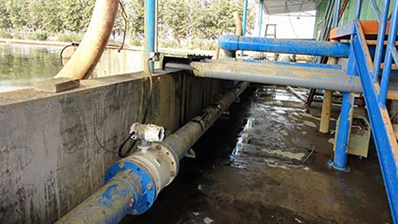 Application-1-Electromagnetic-flow-meter-measuring-wastewater