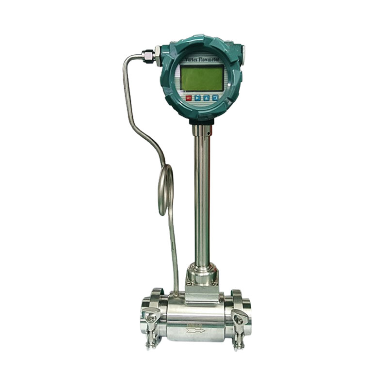 Clamp-connection-vortex-flowmeter