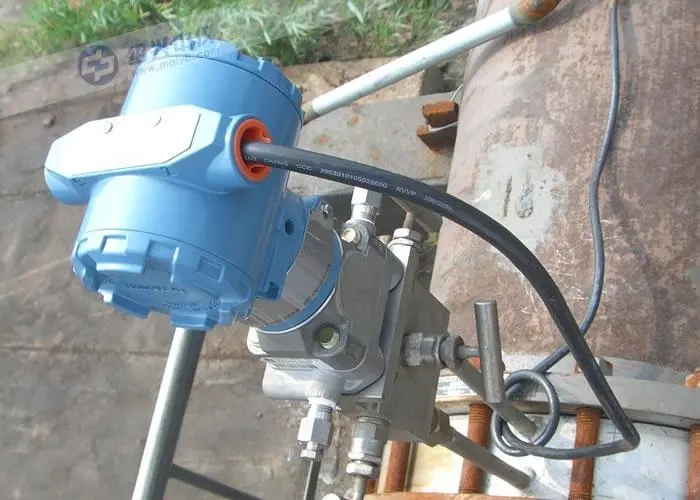 Differential pressure transmitter measures flow