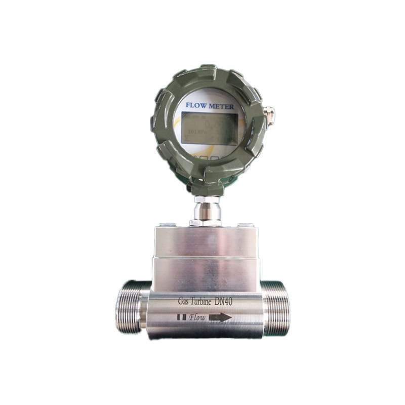 Gas Turbine Flow Meter Stainless Steel DN40 Threaded Connection