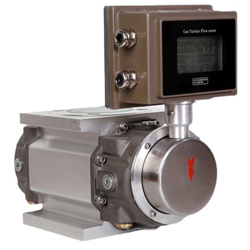 Gas waist wheel flow meter