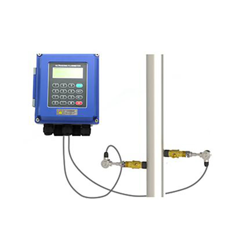 Insertion type clamp on ultrasonic flow meter