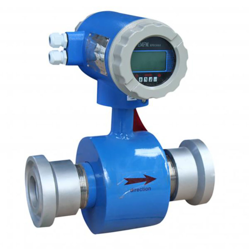 Integrated high-pressure threaded electromagnetic flowmeter