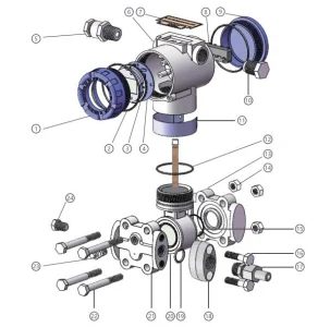 Metal capacitive pressure transmitter structure diagram