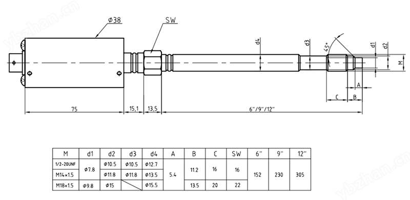 PT111 Melt Pressure SensorTransmitter Technical Specifications