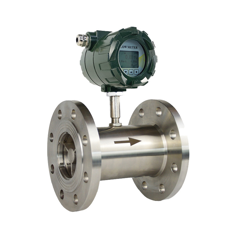 Turbine flow meter flange connection