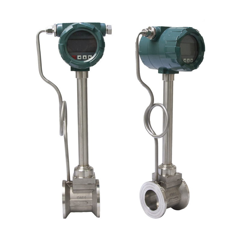 Wafer Vortex Flow Meter with temperature compensation