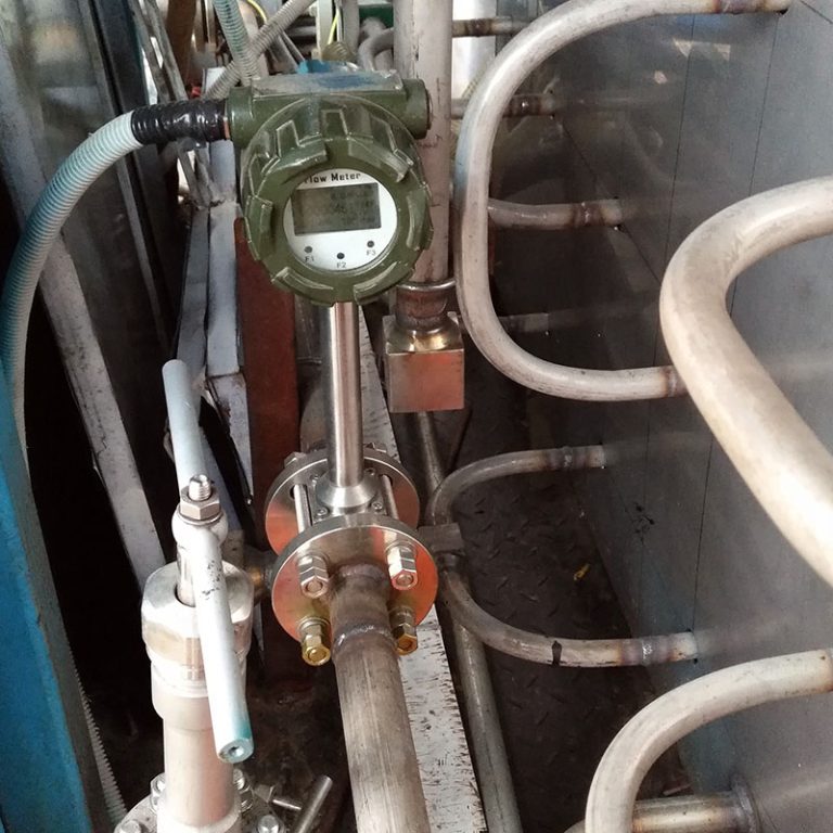 Wafer Vortex Shedding Flow Meter for chemical liquid