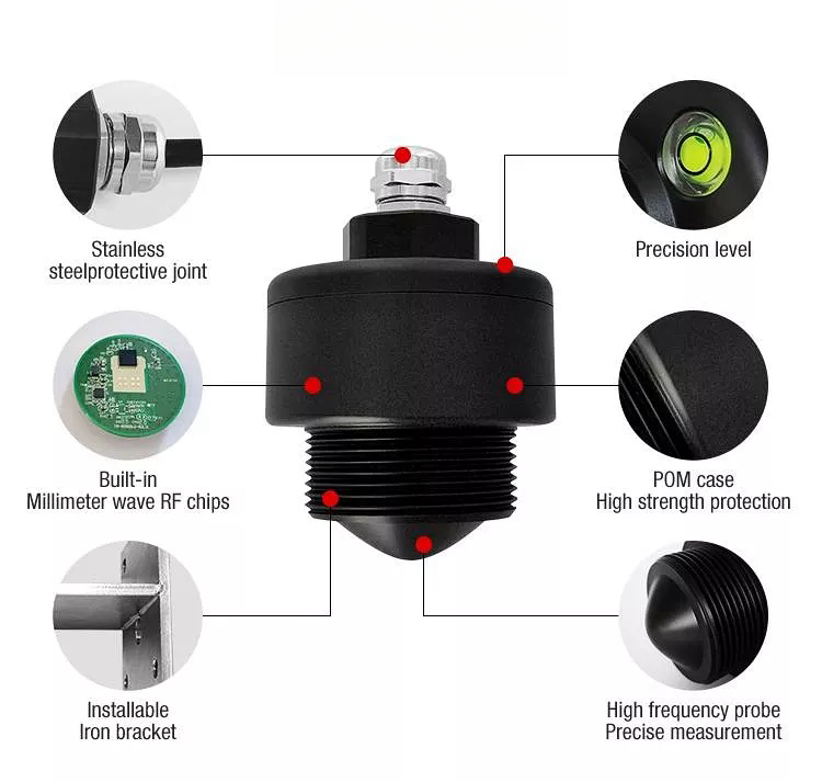 Radar water level sensor structure