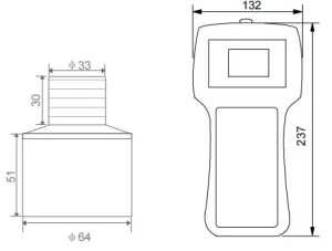 Ultrasonic Water Depth Sensor Dimensions