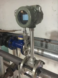 Vortex flowmeter to measure nitrogen