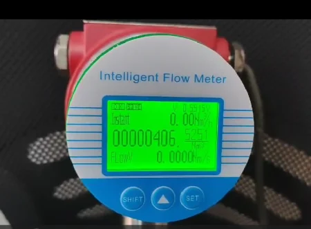 Thermal gas mass flow meter